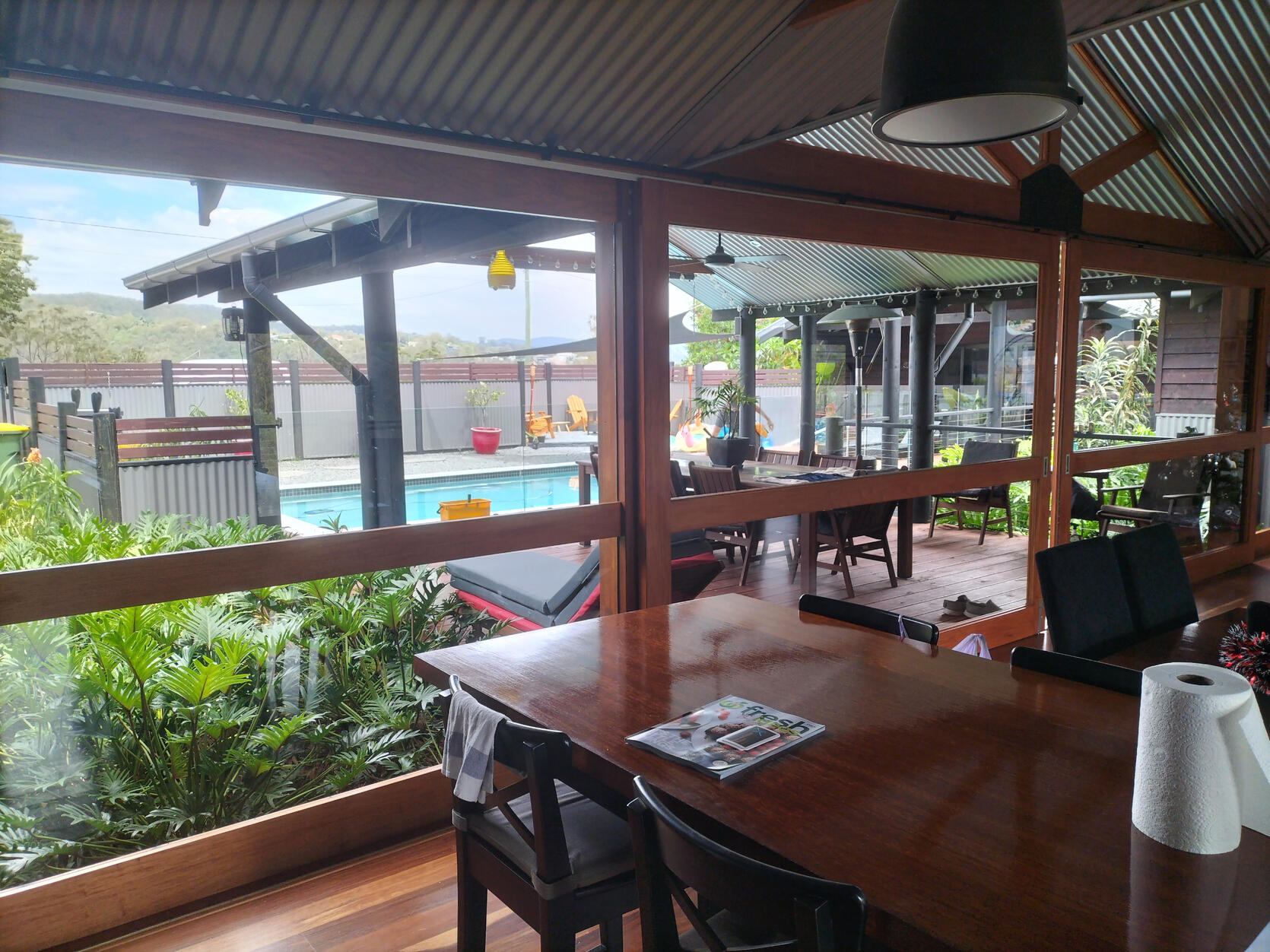 Windows at a house in Bonogin